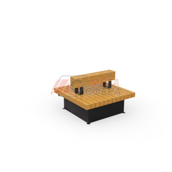 Скамейка Wood 120х120х80